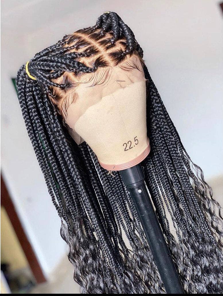 Dimaz – Peruca por atacado – Peruca Média Trançada Rory Black Box2