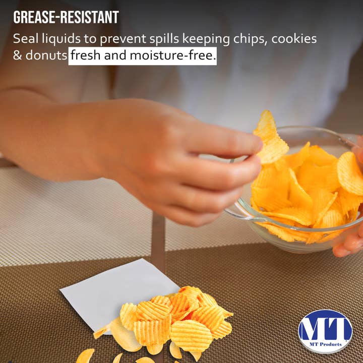 MT Products - Wholesale Food Storage Wrap/Bag - MT Products White Wax Paper Sandwich Bags/Bakery Bags3