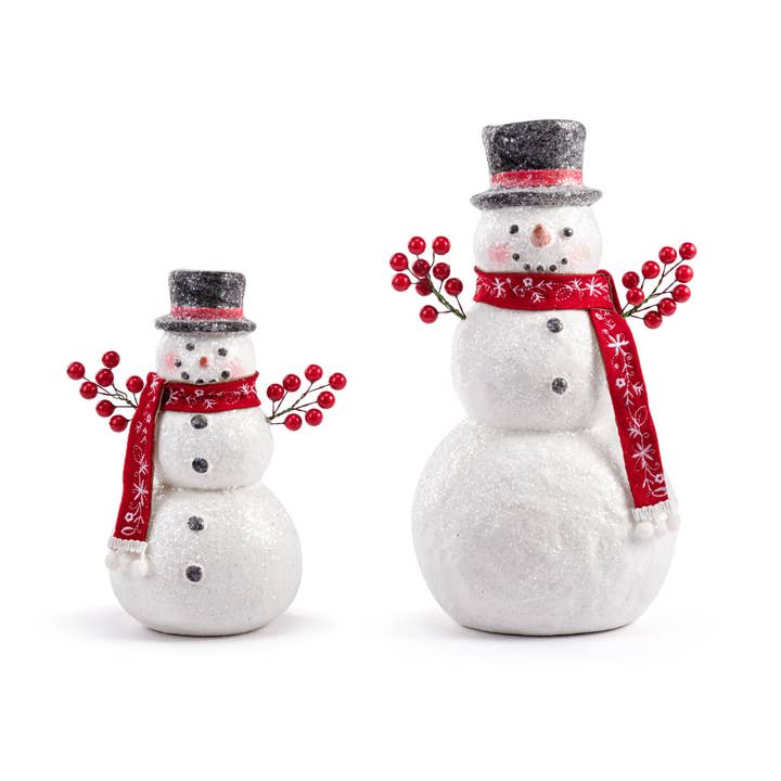 Snowmen Berry Branch Figures - 2 Assorted for wholesale by DEMDACO