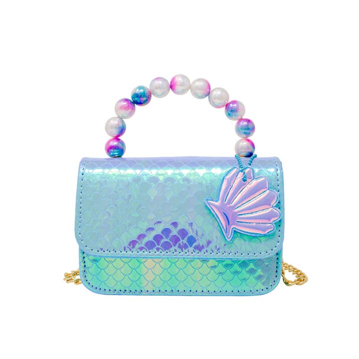Tiny Treats and ZOMI GEMS - Wholesale Crossbody Bag - Kids - Mermaid Pearl Handle Seashell Bag