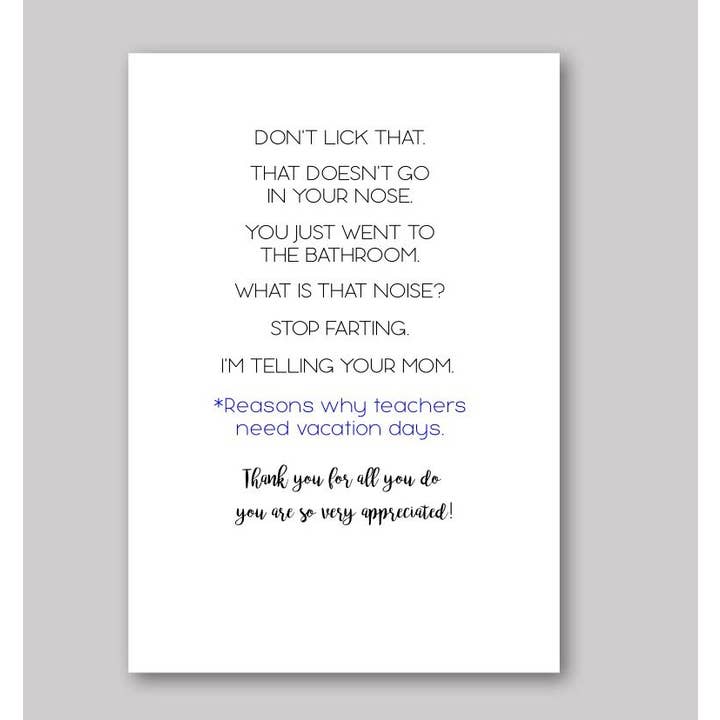 Teacher Vacation for wholesale by What She Said Creatives