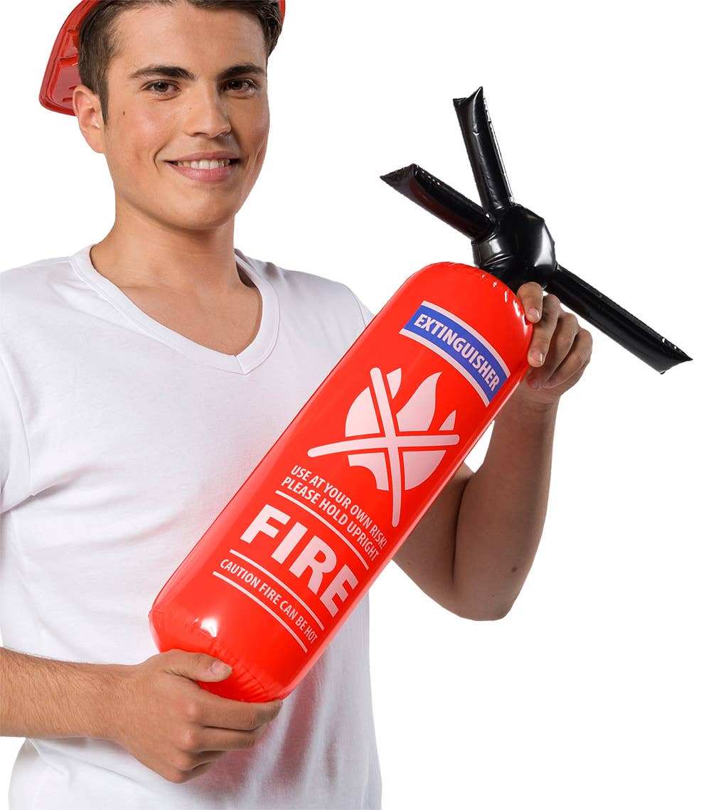 Red Inflatable Fire Brigade Fire Extinguisher - 60 cm for wholesale on Faire0