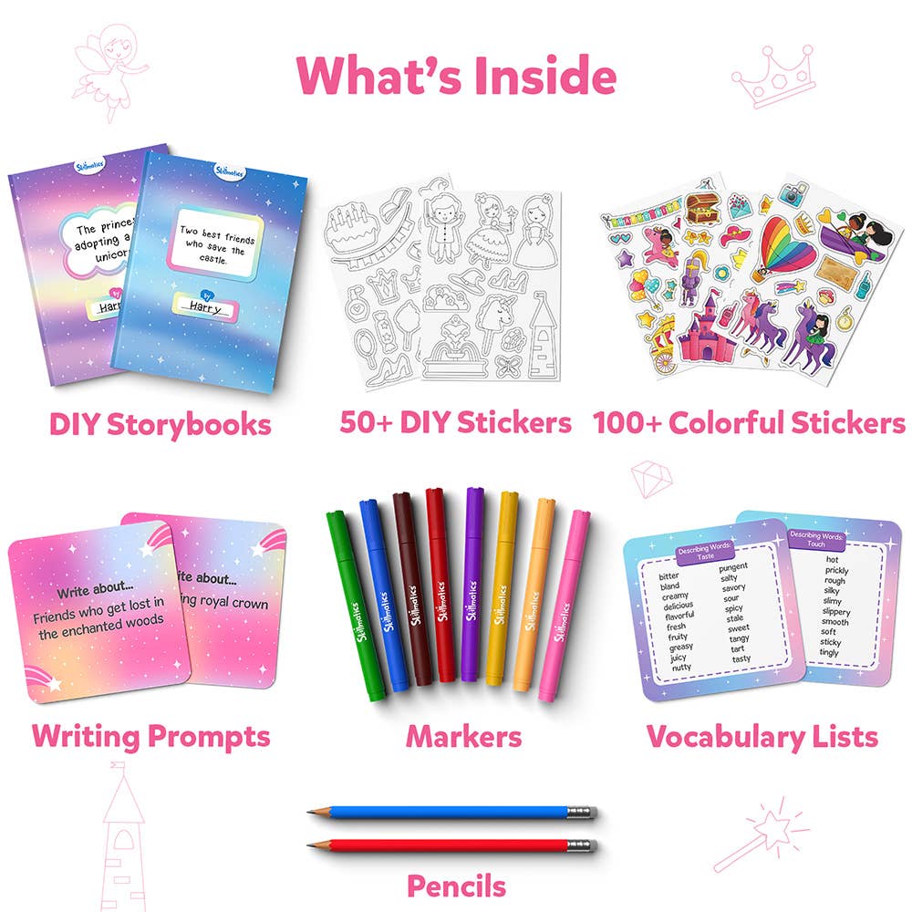 Skillmatics - Wholesale Art Set - Kids & Baby - Skillmatics My Storybook Art Kit - Unicorns & Princesses1