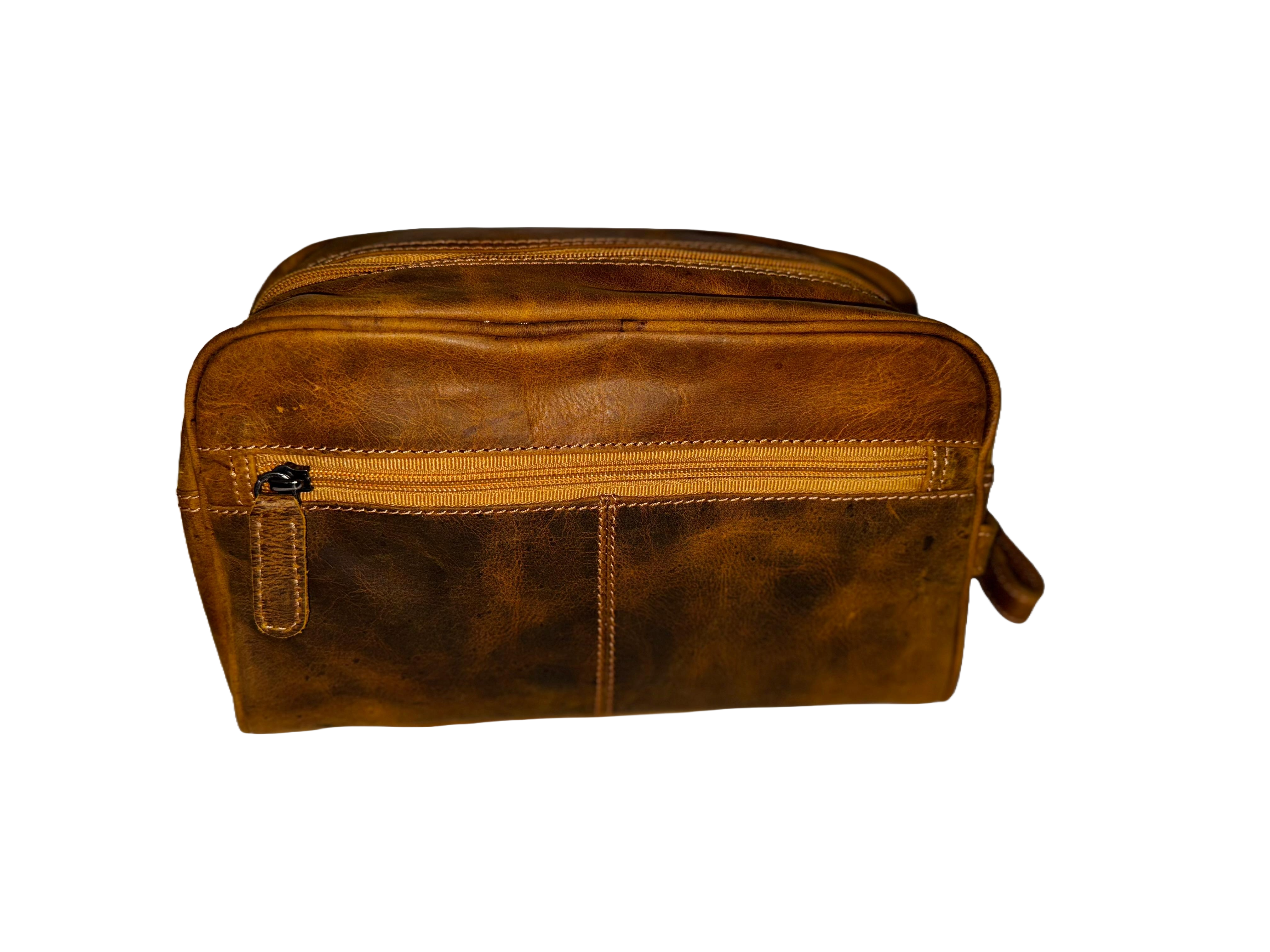 Greenwood Leather – wholesale Toiletry bag – Unisex – Leather Banff Toiletry Bag7