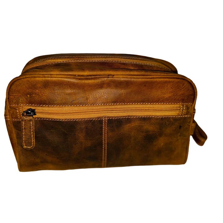 Greenwood Leather – wholesale Toiletry bag – Unisex – Leather Banff Toiletry Bag7