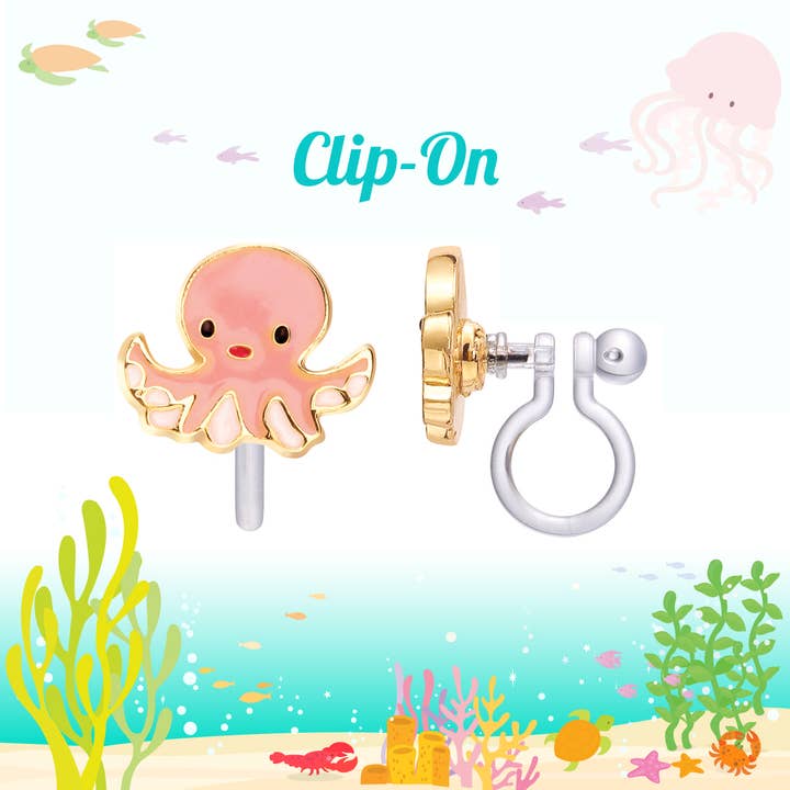 CLIP ON Cutie Earrings | Obedient Octopus
for wholesale by Girl Nation