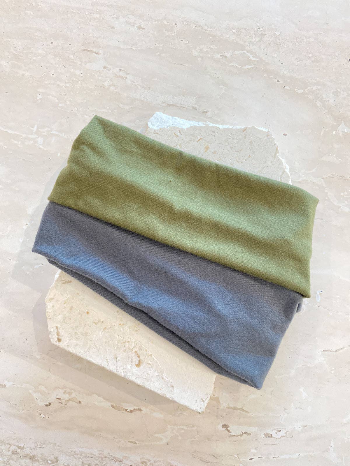 Angels Whisper Accessories - Wholesale Fashion headband – women's - Soft Elastic Headband Set in Green&Grey3