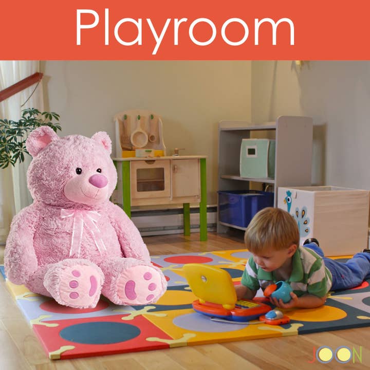 ShopBobbys - Wholesale Stuffed/plush toy – Kids & baby - JOON Huge Teddy Bear With Ribbon, Pink7