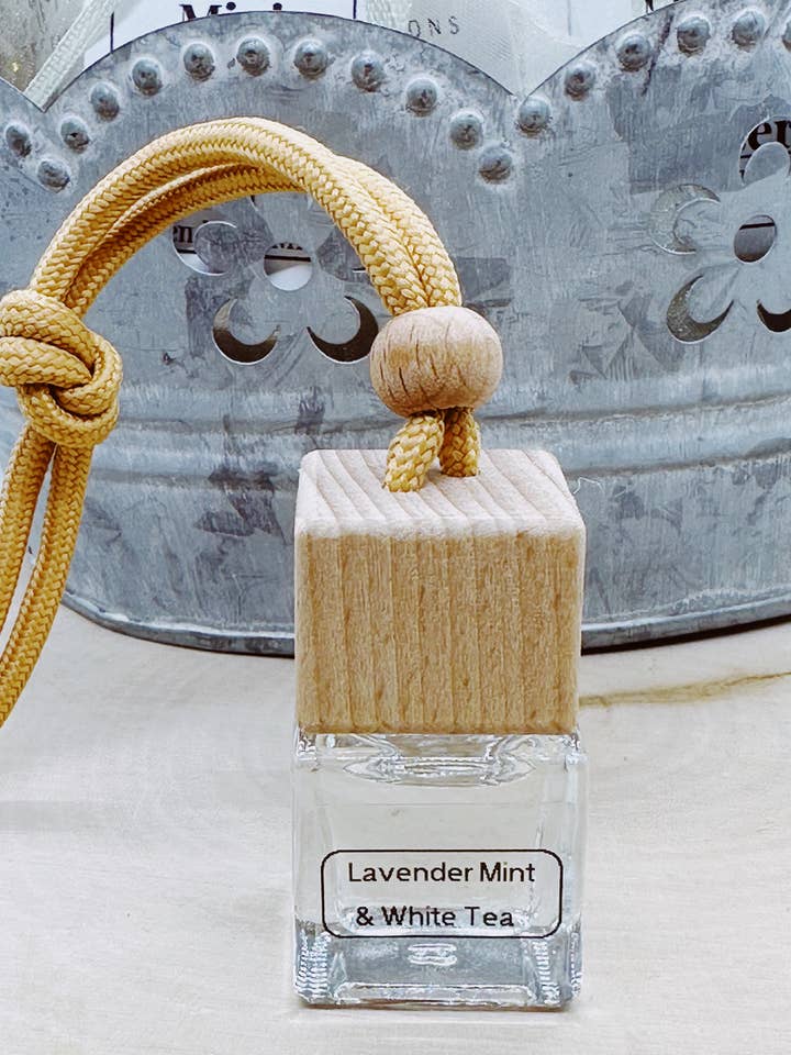 Difusor de Coche de Caña Lavanda, Té Blanco y Menta - Colgante para venta al por mayor de Wellness & Oils