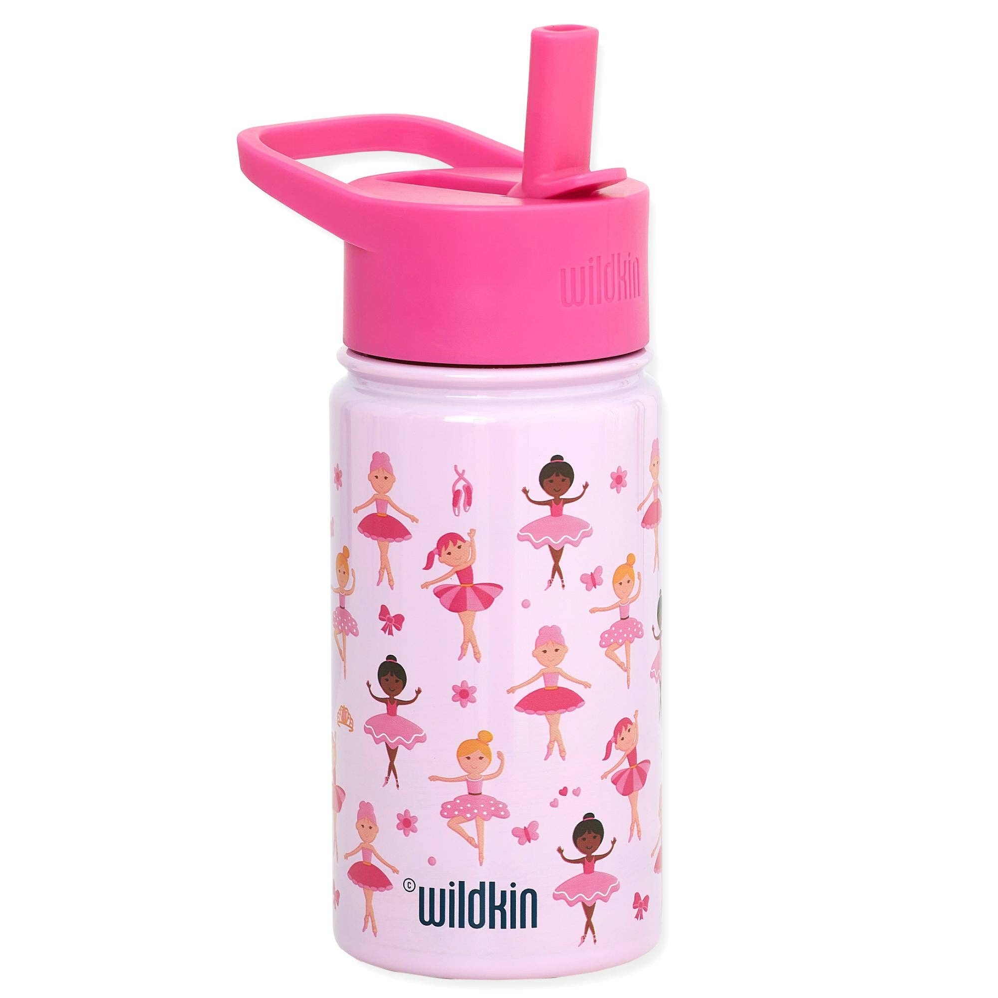 Wildkin - Wholesale Water Bottle - Ballerina 14 oz Steel Bottle6