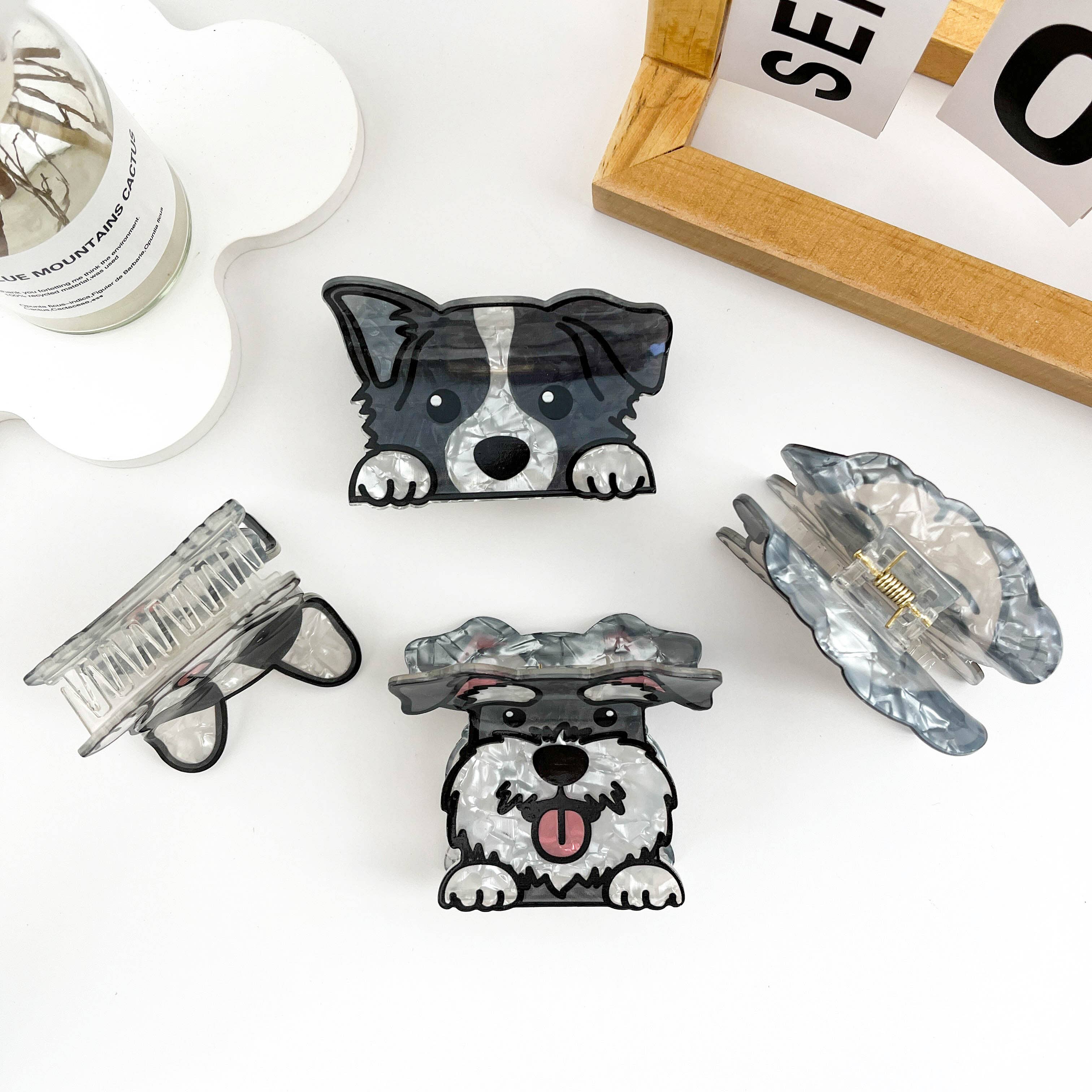 mildstyles - Vente Pince à cheveux – femme - Pince à cheveux mignonne motif chiot4