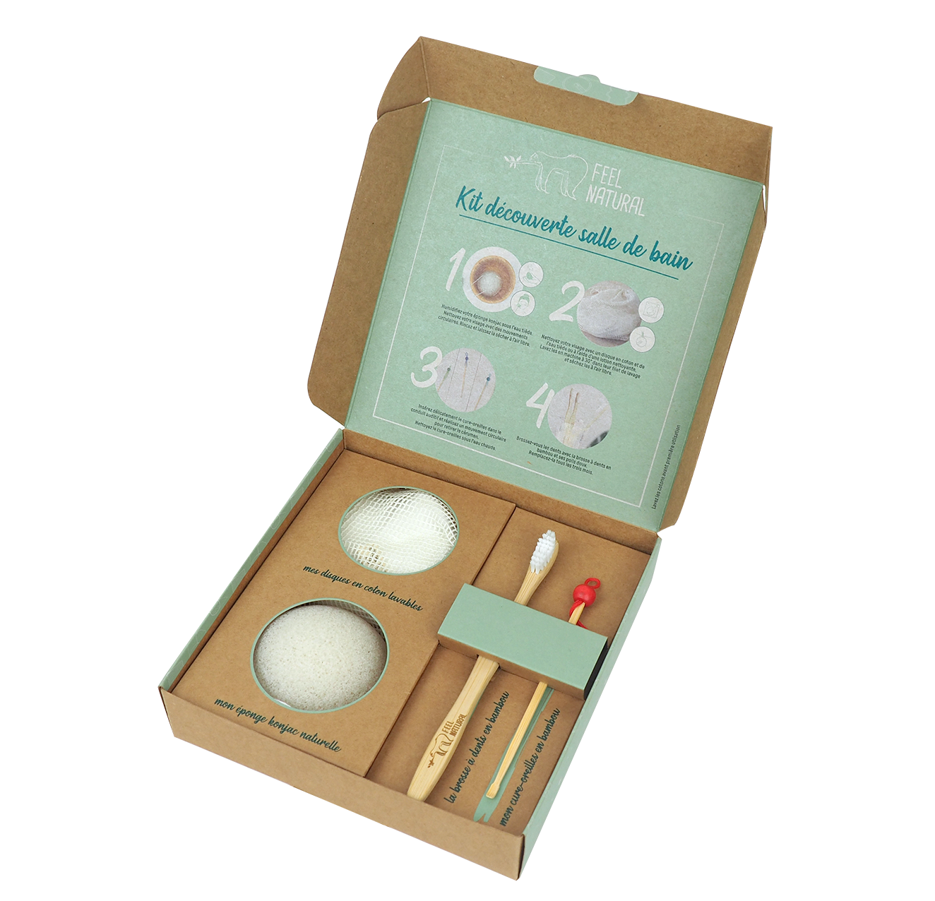 FRENCH TENDANCE - Wholesale Bath & Body Set - Zero waste bathroom discovery set 7 accessories1