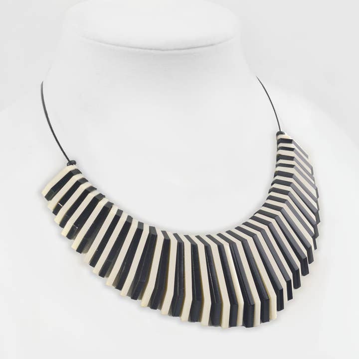 Black & Bone Shard Cable Necklace for wholesale by Bold Standard