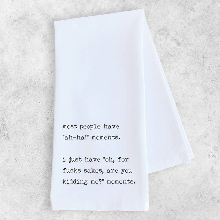 Pano de Cozinha de Algodão Orgânico - Momentos "Ah-Ha!" por atacado de DEV D + CO.