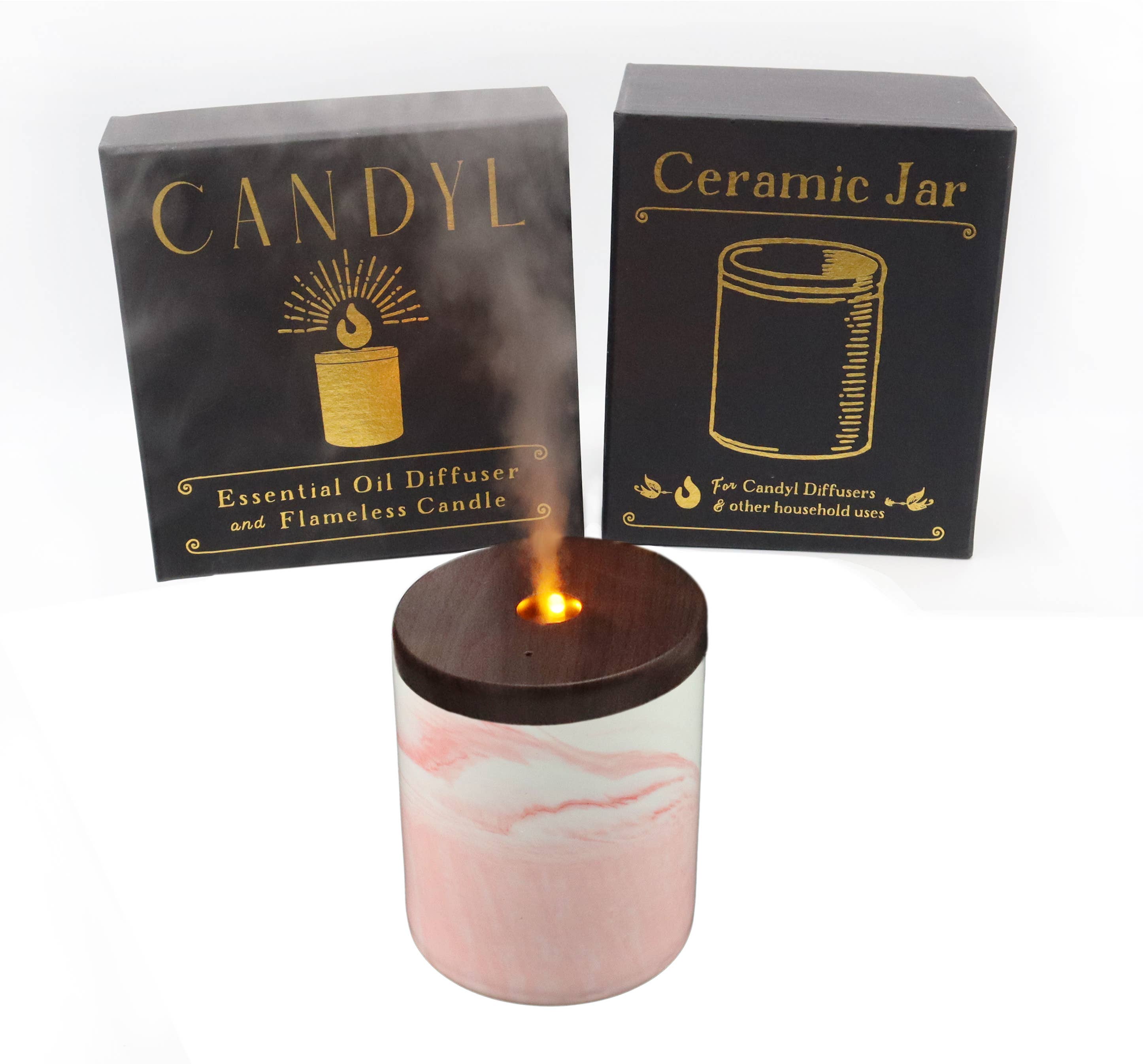 Candyl - Vente Diffuseur électronique - Diffuseur d'Huiles Essentielles Candyl avec Flamme de Lumière de Bougie25