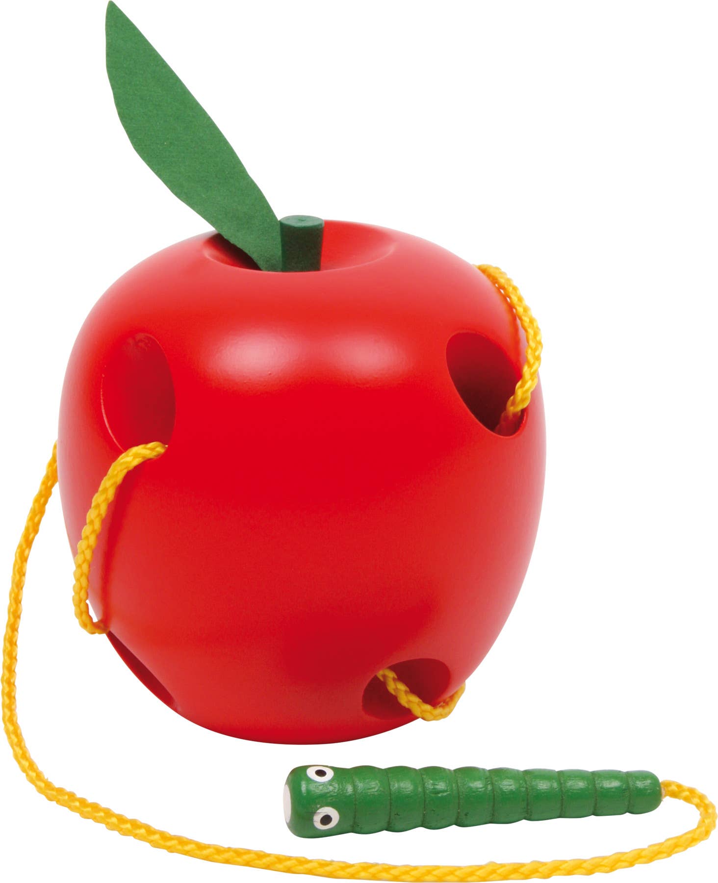 small foot – Großhandel Holzspielzeug – Kinder – Fädelspiel Apfel Und Wurm | Motorik Und Lernen | Holz0