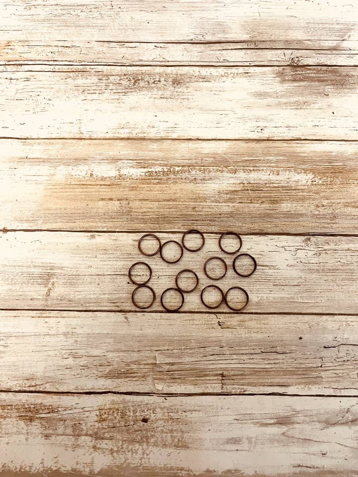 Lot de 12 porte-clés DIY Mystic Copper Color pour la vente par Universal Ironworks USA