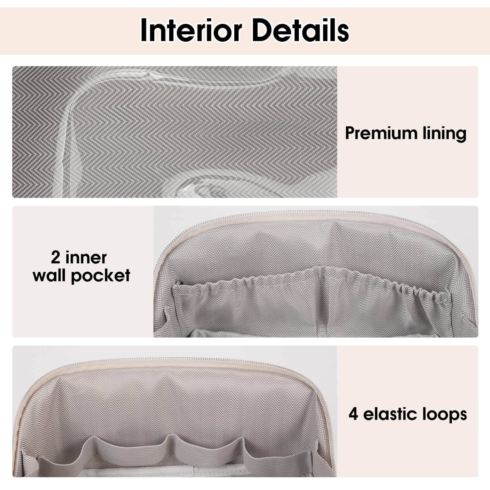 wandf - Venta al por mayor Bolsa para maquillaje - Bolsa de maquillaje de cuero vegano plana abierta, bolsa cosmética con cremallera32