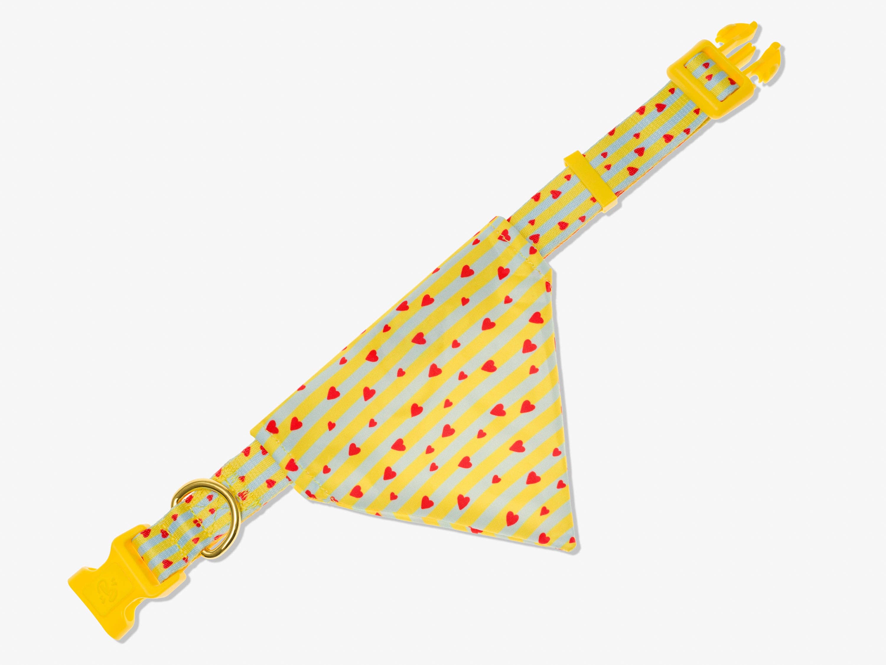 French Bandit - Wholesale Pet Bandana - Dog - Yellow and blue striped dog bandana