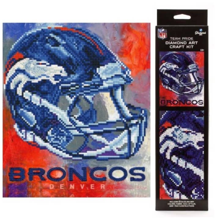 Diamond Art Craft Kit- Denver Broncos for wholesale by St. Louis Wholesale LLC