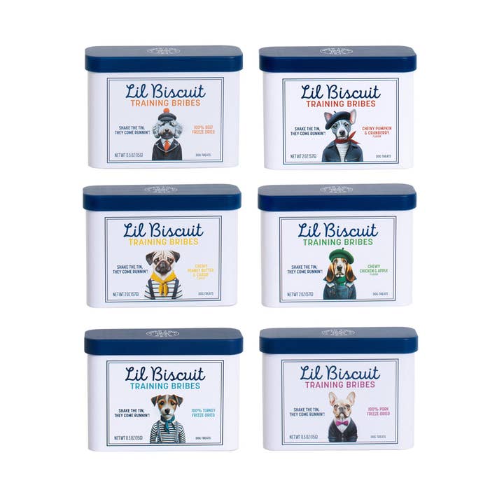 ON-THE-GO TRAINING BRIBES 12 per case — 2 each of 6 flavors for wholesale by Piper Loop Pets