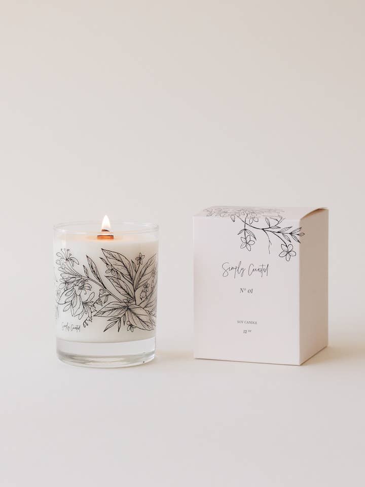 No. 01 - Botanical Soy Candles for wholesale by Simply Curated