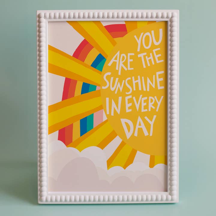 Zonneschijn, Positief, Citaat, Kleurrijke Kunst, Kunstdruk, Plezier voor wholesale door Abel and the Label