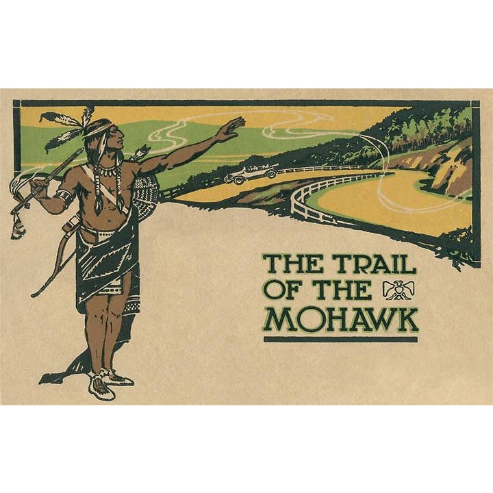 Found Image Press - Vente Assortiments de papeterie/cartes - Carte de vœux MA-908 Piste des Mohawks, Indien
