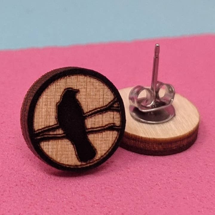 Crow Earrings for wholesale by Unpossible Cuts