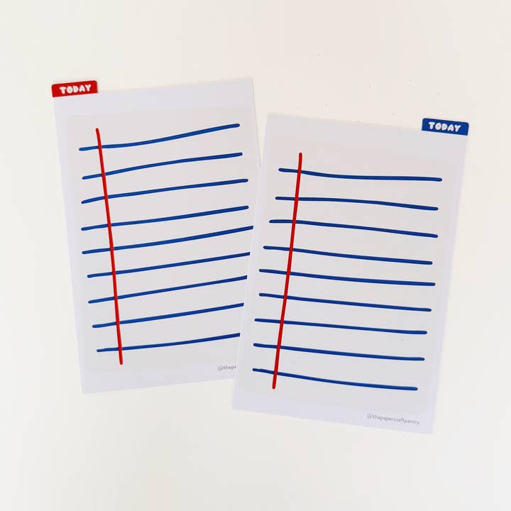 The Paper + Craft Pantry - Wholesale Planner - Double-Sided A6 Planner Pencil Board: Notebook Paper