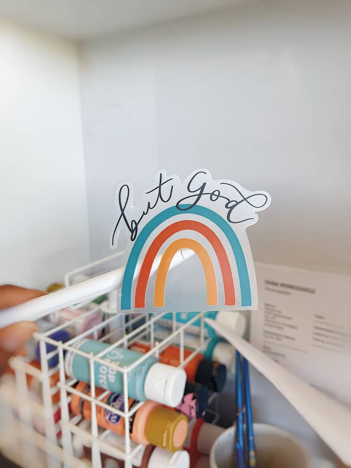 But God Sticker for wholesale by dinahslettering