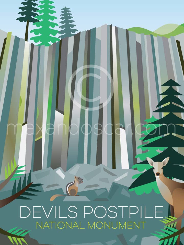 DEVILS POSTPILE PRINT voor wholesale door Max & Oscar