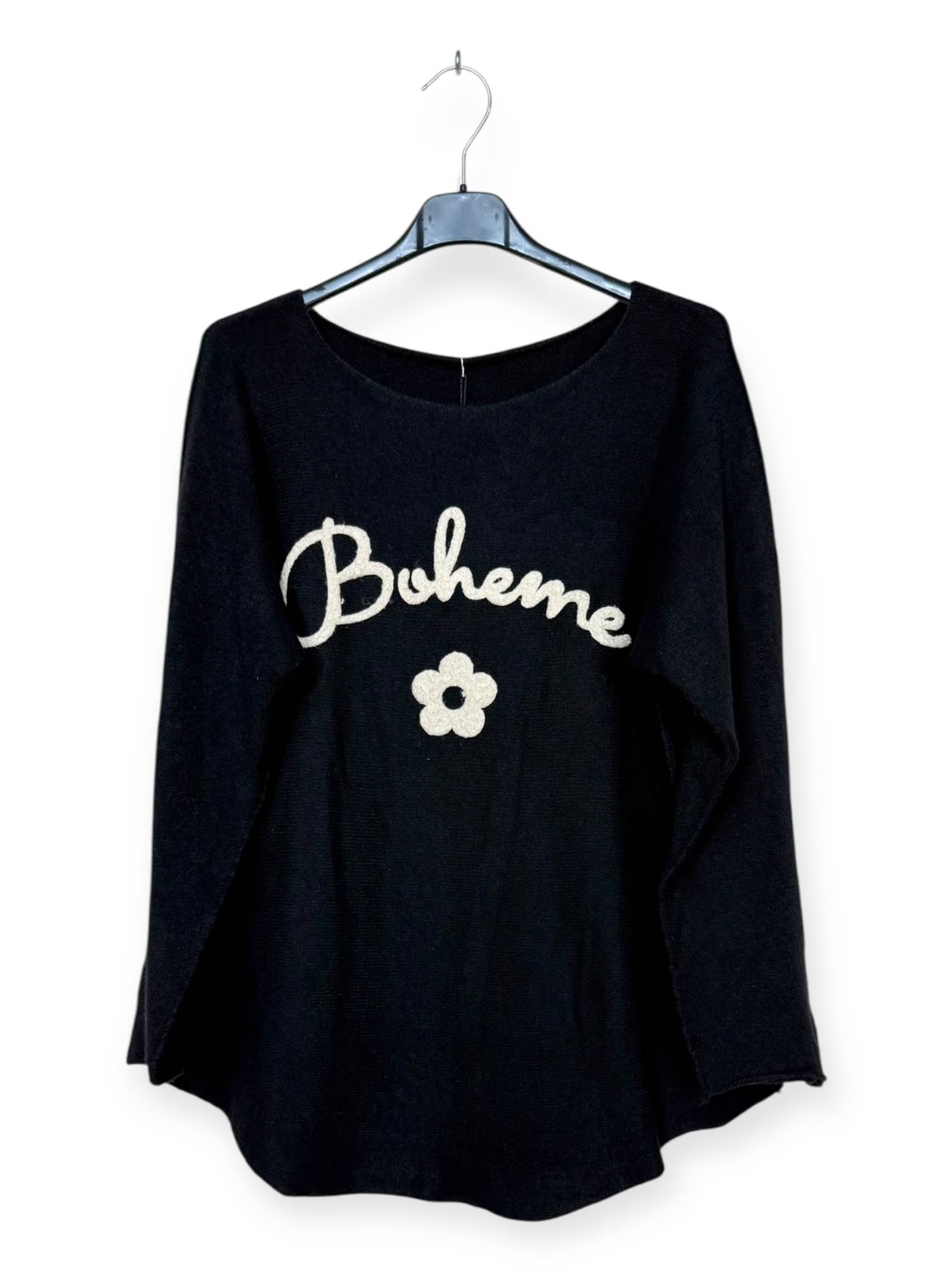 Lucky Nana - Wholesale Knit Sweater - Women's - AH 3165 - V-Neck Sweater with Bohemian Flocking29