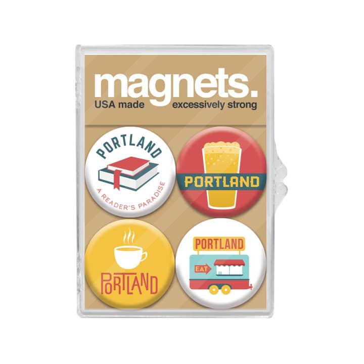 Badge Bomb - Wholesale Magnet - Portland Culture Magnet Pack