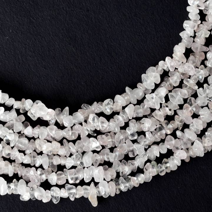 Soothing Crystals Beads - Vendita all'ingrosso Perline - Collana con perline in quarzo rosa, perline di cristallo non tagliate0