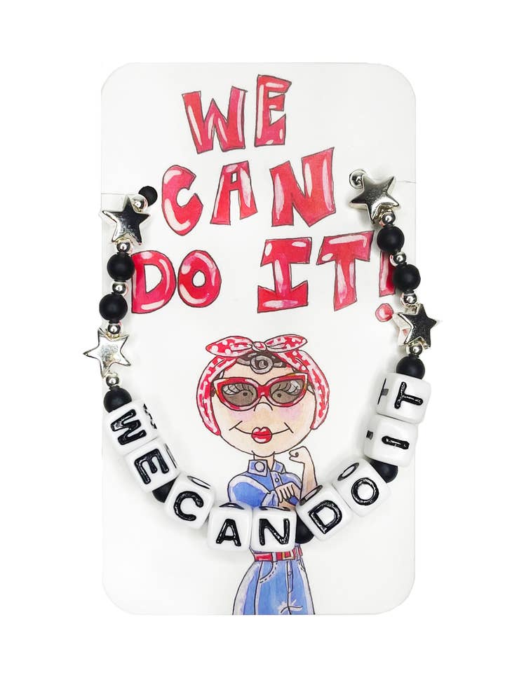 We Can Do It Beaded Bracelet for wholesale by KAHRI
