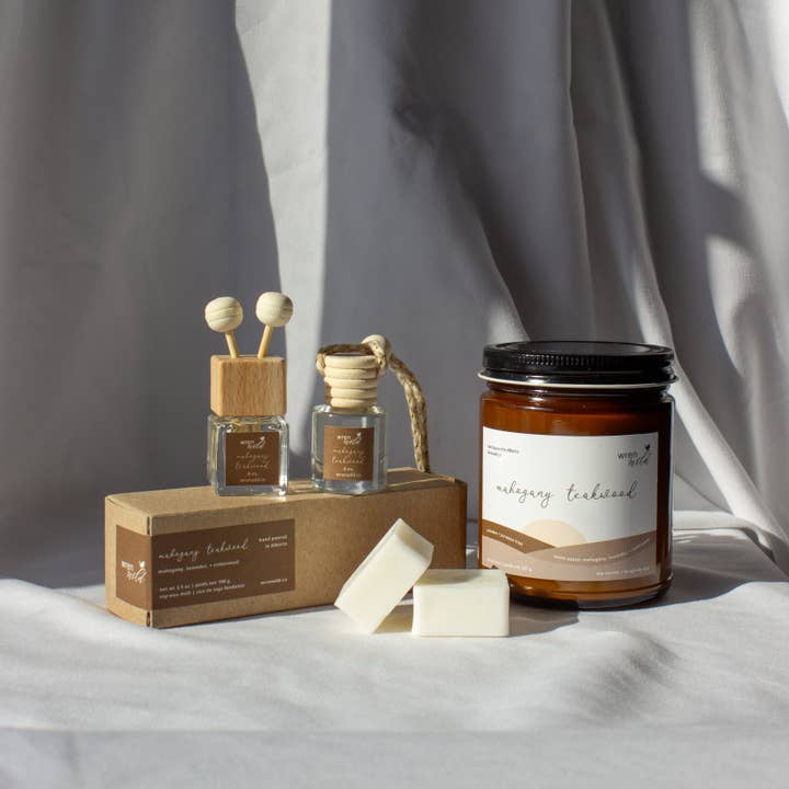 Mahogany Teakwood | mahogany, lavender, cedarwood for wholesale by Wren Wild