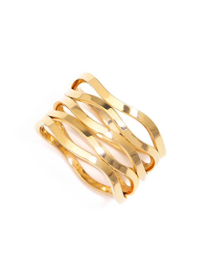 Wave Runner Ring for wholesale by ZENZII Jewelry