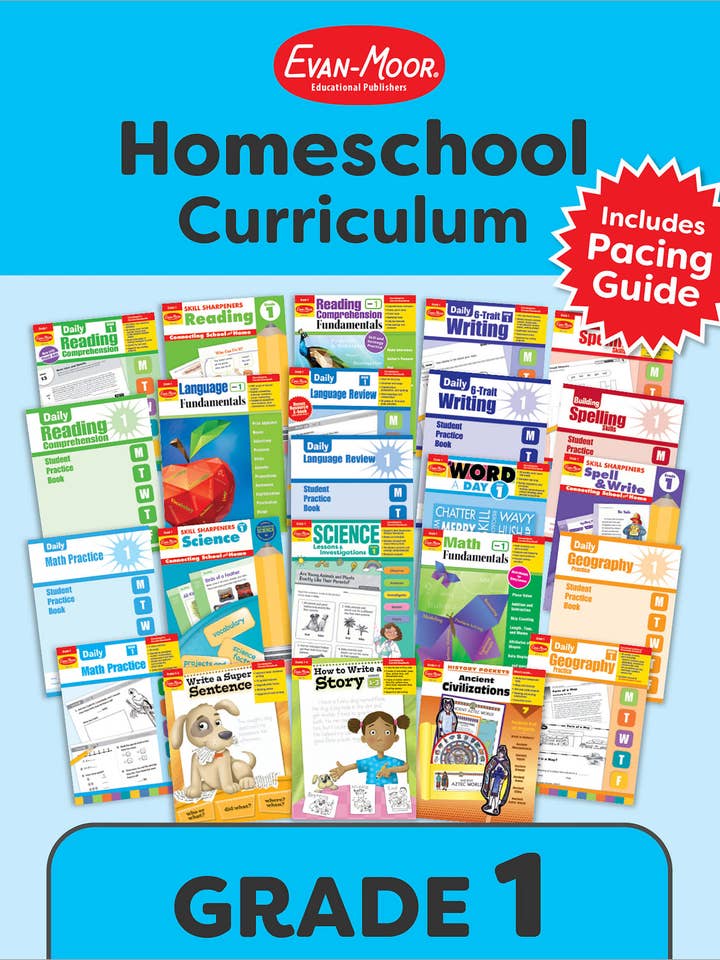 Homeschool Curriculum, Grade 1 for wholesale by Carson Dellosa Education