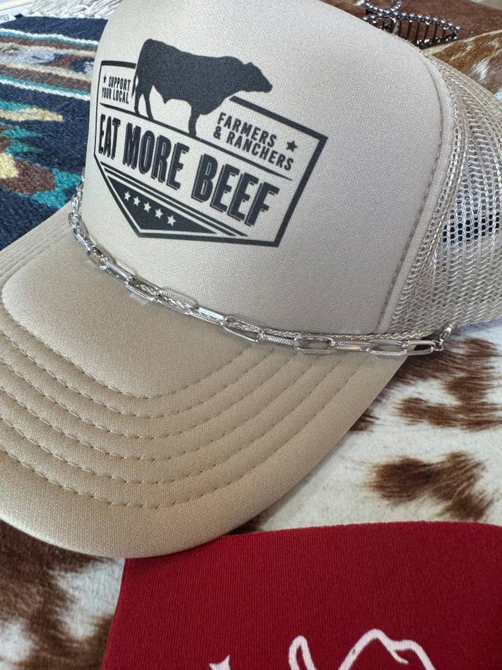 Silver Links Trucker Hat Chain for wholesale by Wild Junkie