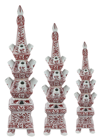 The Enchanted Home - Wholesale Vase - Original Red and White Tulipiere2