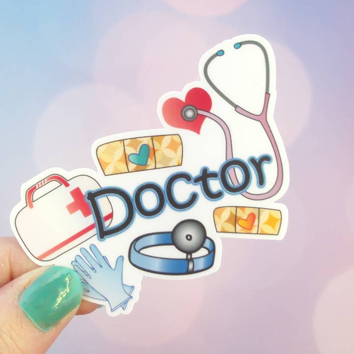 Doktor vattenflaska klistermärke för wholesale av DcsDigitalDecorShop