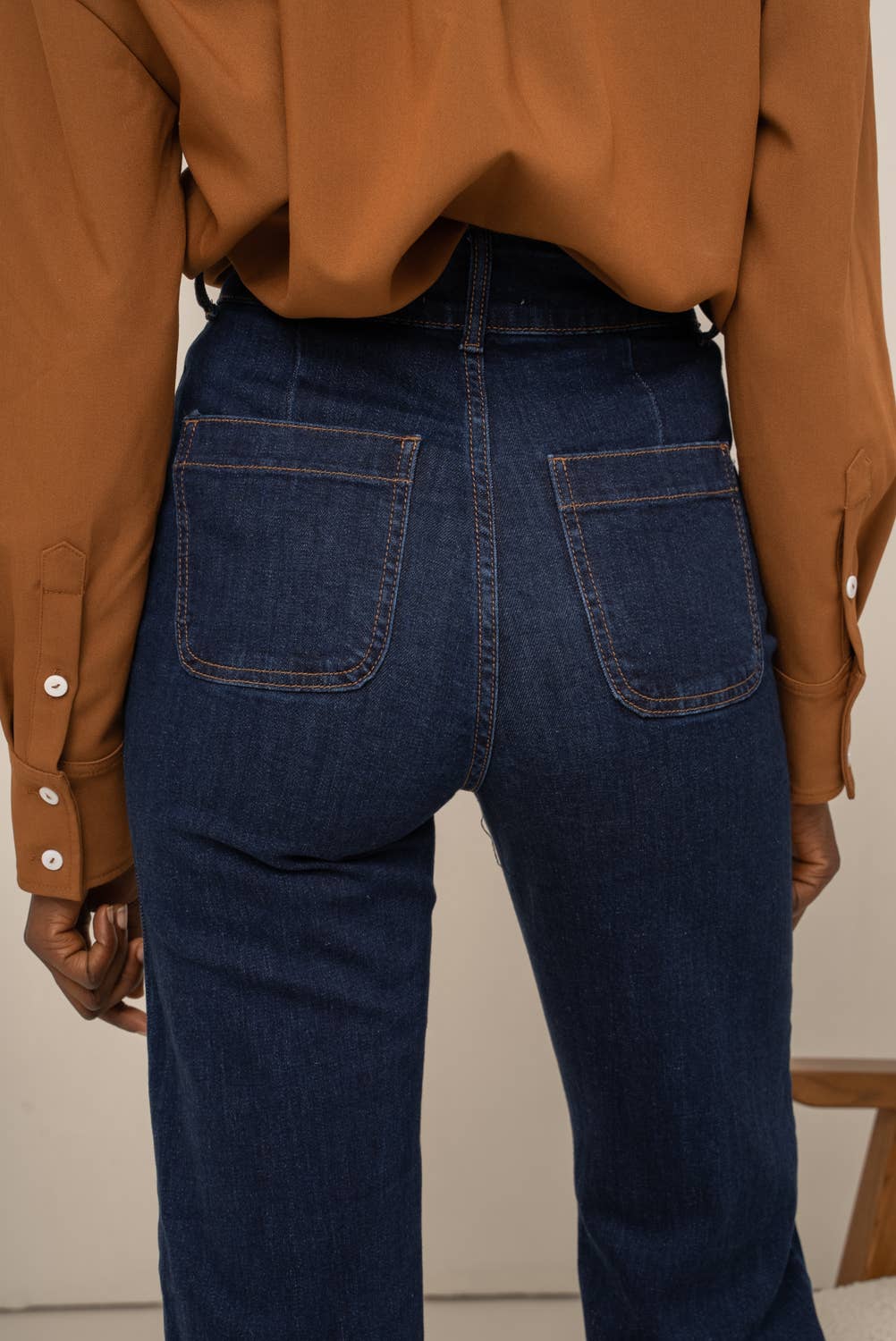 Oraije Paris – calças de ganga - Mulher por atacado – Elena flare jeans2