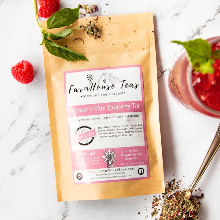 Farmhouse Teas - Wholesale Loose Tea - Farmer's Wife Raspberry Herbal Tea4