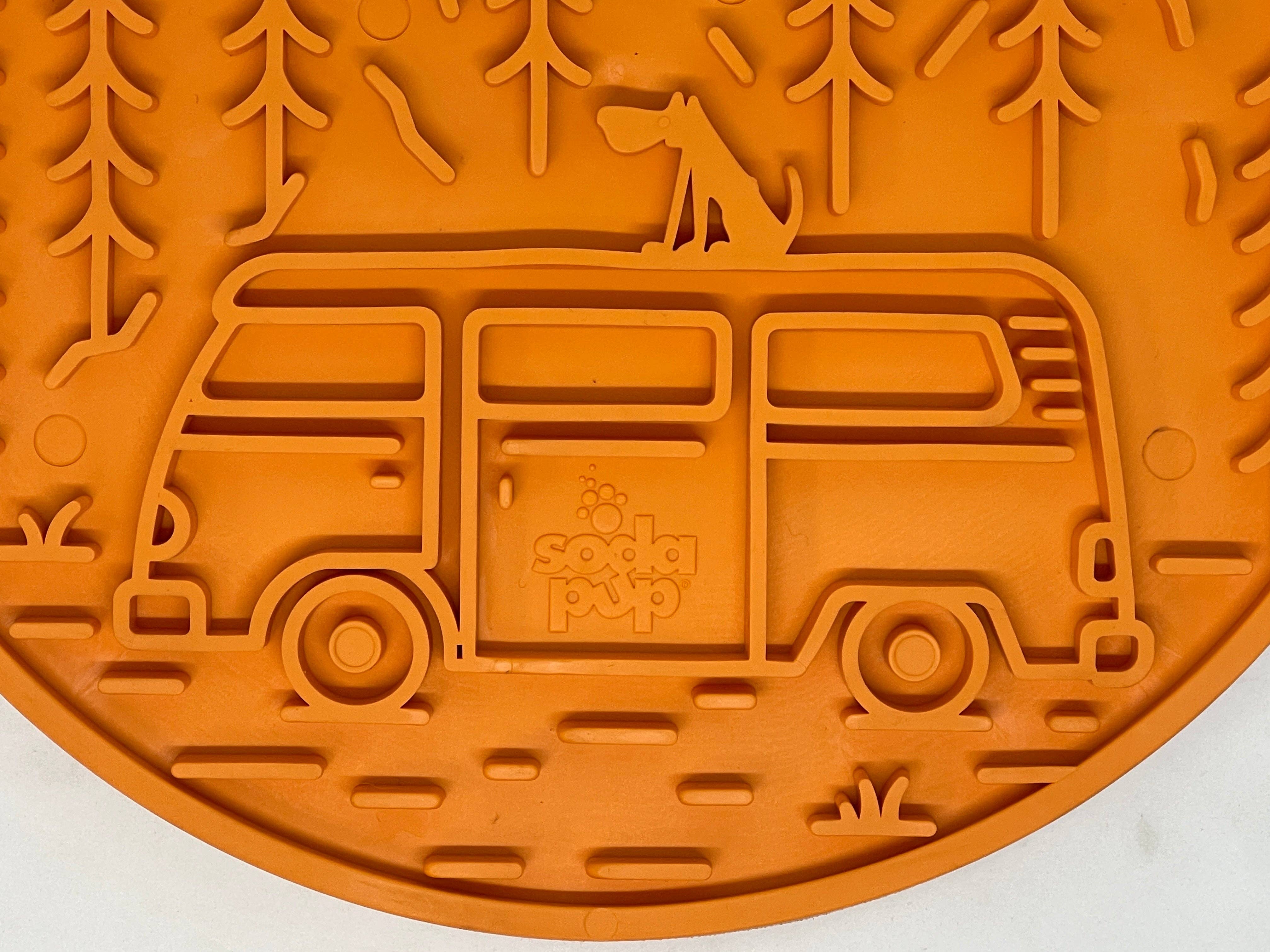 SodaPup Dog Toys - Wholesale Pet Food Mat - Dog - Camp eMat Enrichment Lick Mat With Suction Cups8