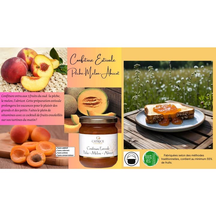 Persika Melon Aprikos Sylt (sommar) 250g för wholesale av CATRICE GOURMET