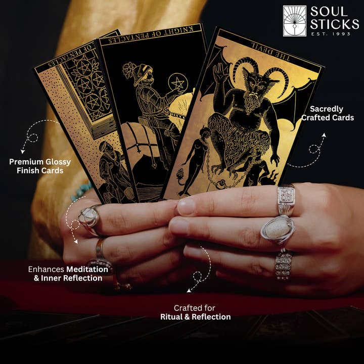 Designs by Deekay Inc. - Wholesale Tarot Cards - Golden Night Tarot Card Deck