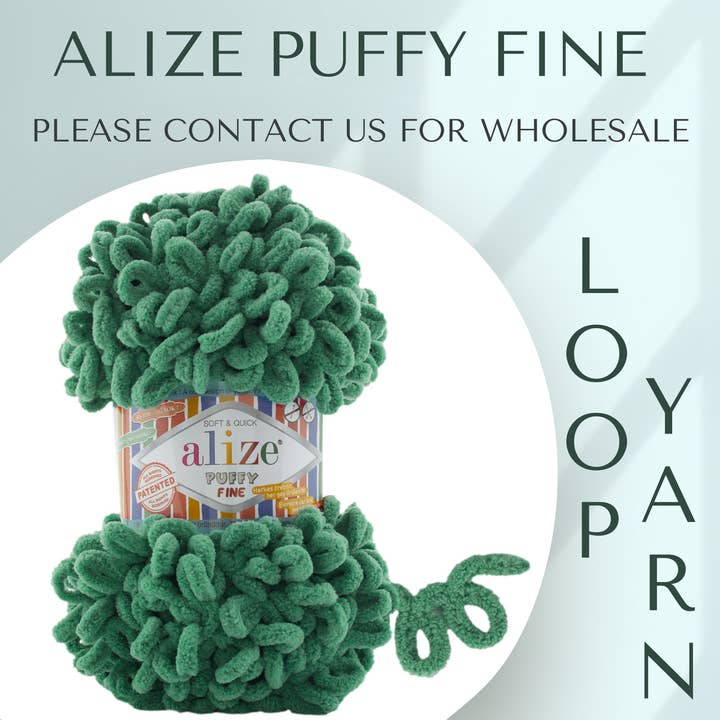 Craftsyarn - Vendita all'ingrosso Lana - Alize Puffy Fine, Filato morbido, Filato Baby, Alize Puffy, Alize
