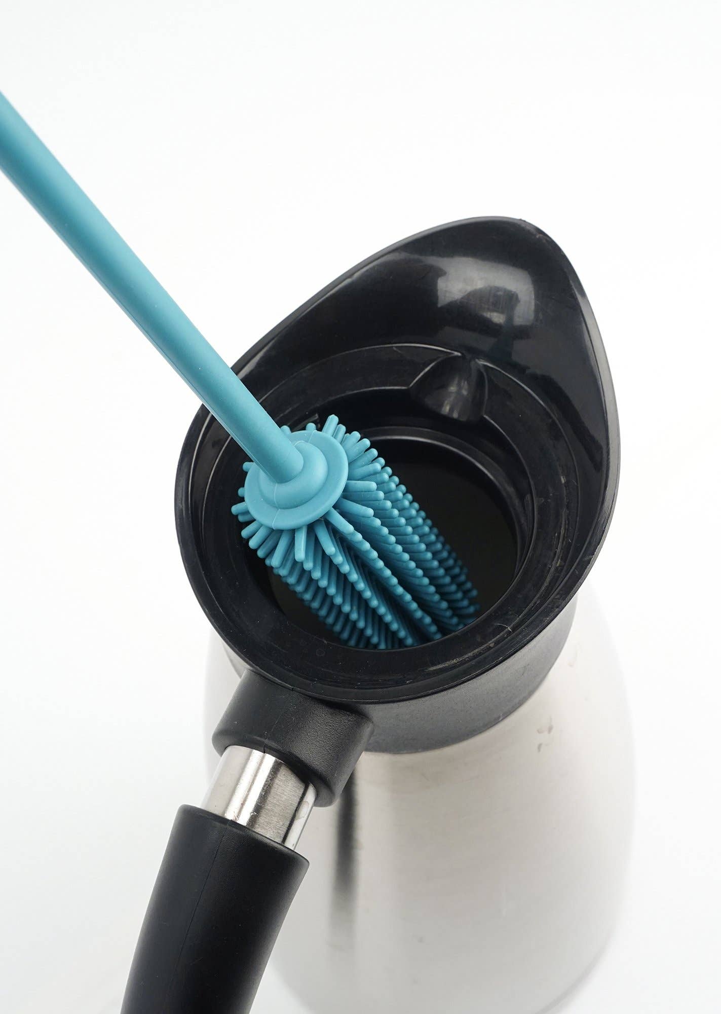 RSVP International - Wholesale Cleaning Brush - Silicone Bottle Brush - Turquoise7
