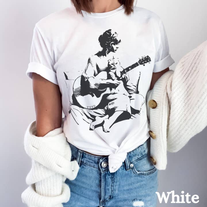 SONDO DESIGN LTD - Wholesale T-Shirt (Graphic) - Women's - Tortured Poets Love Cats Shirt, Taylor Swifties TTPD Shirt